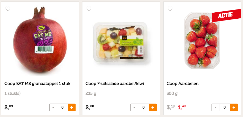 coop fruit aanbieding