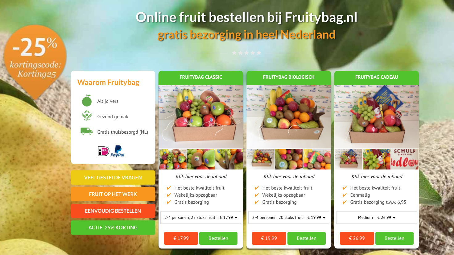 fruitybag website